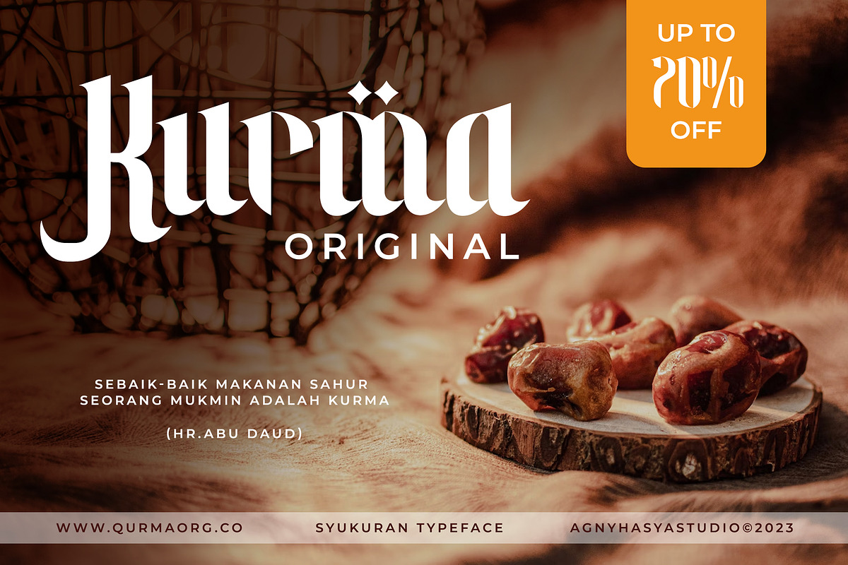 Syukron - Arabic Font Style, a Serif Font by agnyhasyastudio (Photo 12 of 19)