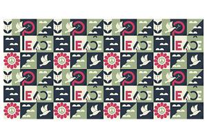 Peace Dove Floral Motif, a Decorative Illustration by Creative Backgrounds