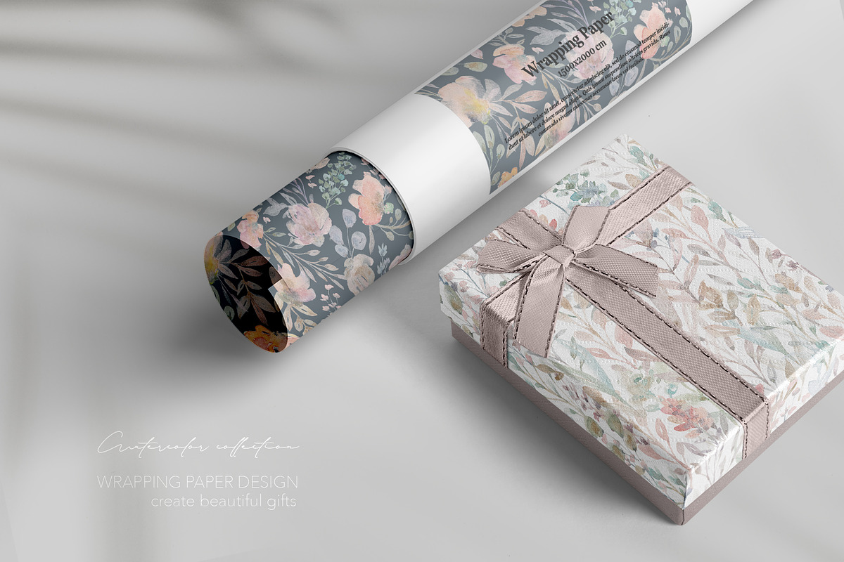 Watercolor Flower Pattern Collection, a Pattern Graphic by Alisa Fimen Design (Photo 4 of 11)