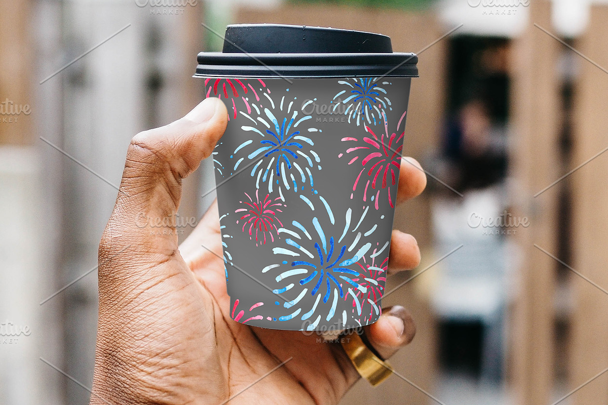 Watercolor fireworks, an Object Graphic by Design X0 (Photo 5 of 7)