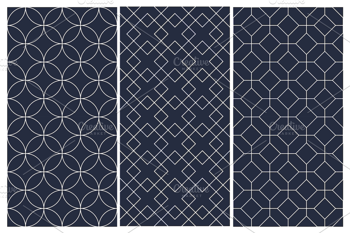 Blue ornament geometric patterns, a Pattern Graphic by ExpressShop (Photo 8 of 9)