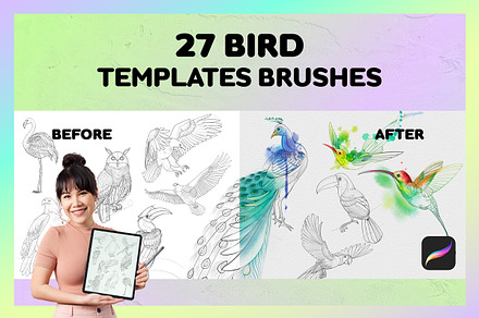 Bird Procreate Brush