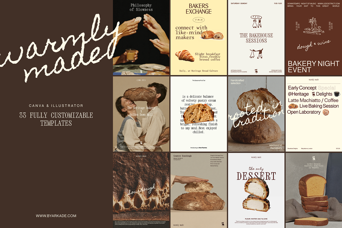 Warmly Made | Ai. & Canva Templates, a Social Media Template by By Arkadë (Photo 1 of 7)