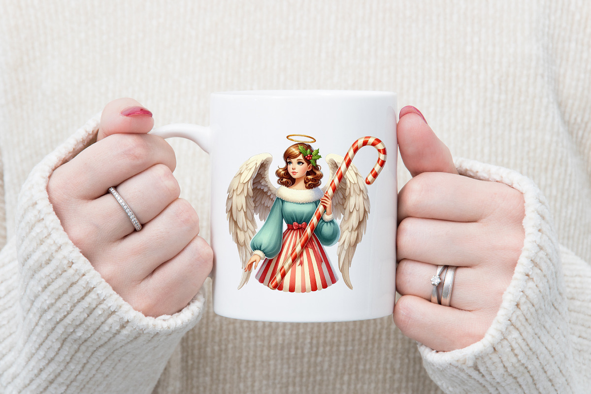 Christmas Angel Clipart, a Graphic by designcity5 (Photo 4 of 5)