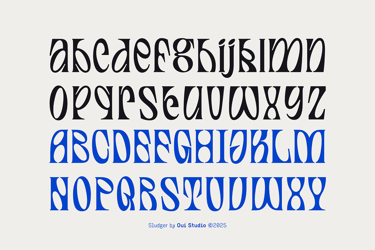 Sludger Edgy Display Font, a Serif Font by Oui Studio (Photo 6 of 10)