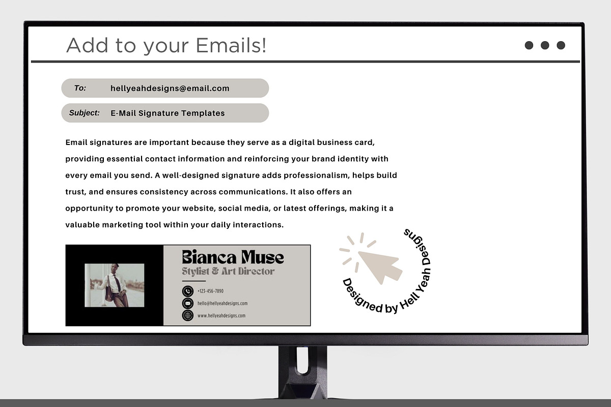 Modern email Signature Templates preview 2