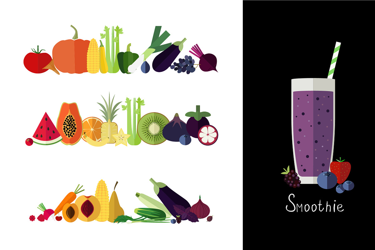 100 vegetables, fruits and herbs set, an Icon by airdynamic (Photo 3 of 4)