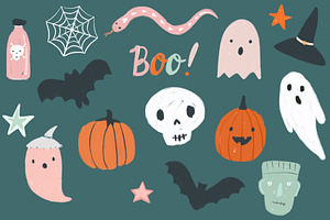 Halloween Hand Drawn Illustrations