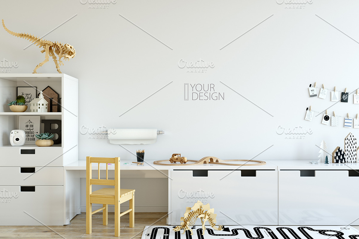 KIDS WALL & FRAMES Mockup Bundle - 2, a Print Template by Yuri-U (Photo 19 of 43)