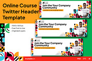 Language Course Twitter Header, a Print Template by Esensifiksi.studio (Thumbnail 1 of 3)
