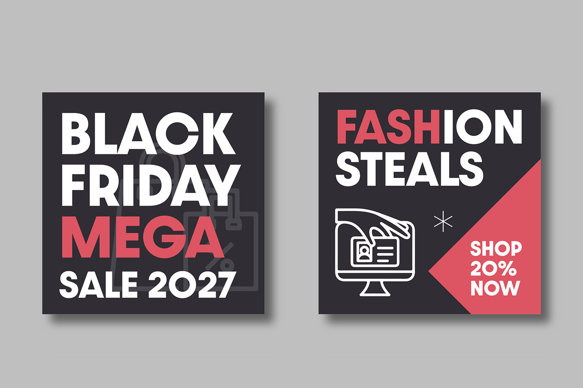 Black Friday Social Media Banner preview 3