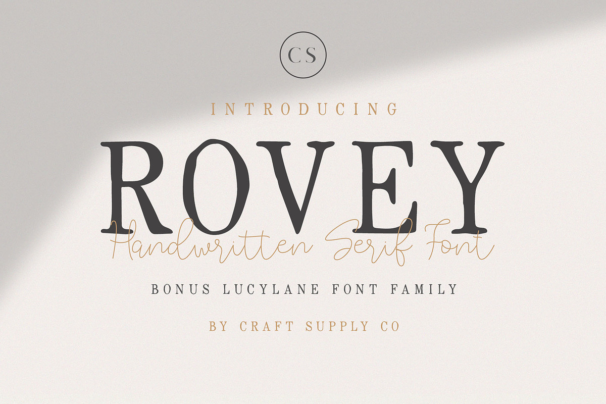 Rovey - Handwritten Serif Font+Bonus, a Serif Font by Craft Supply Co. (Photo 15 of 15)