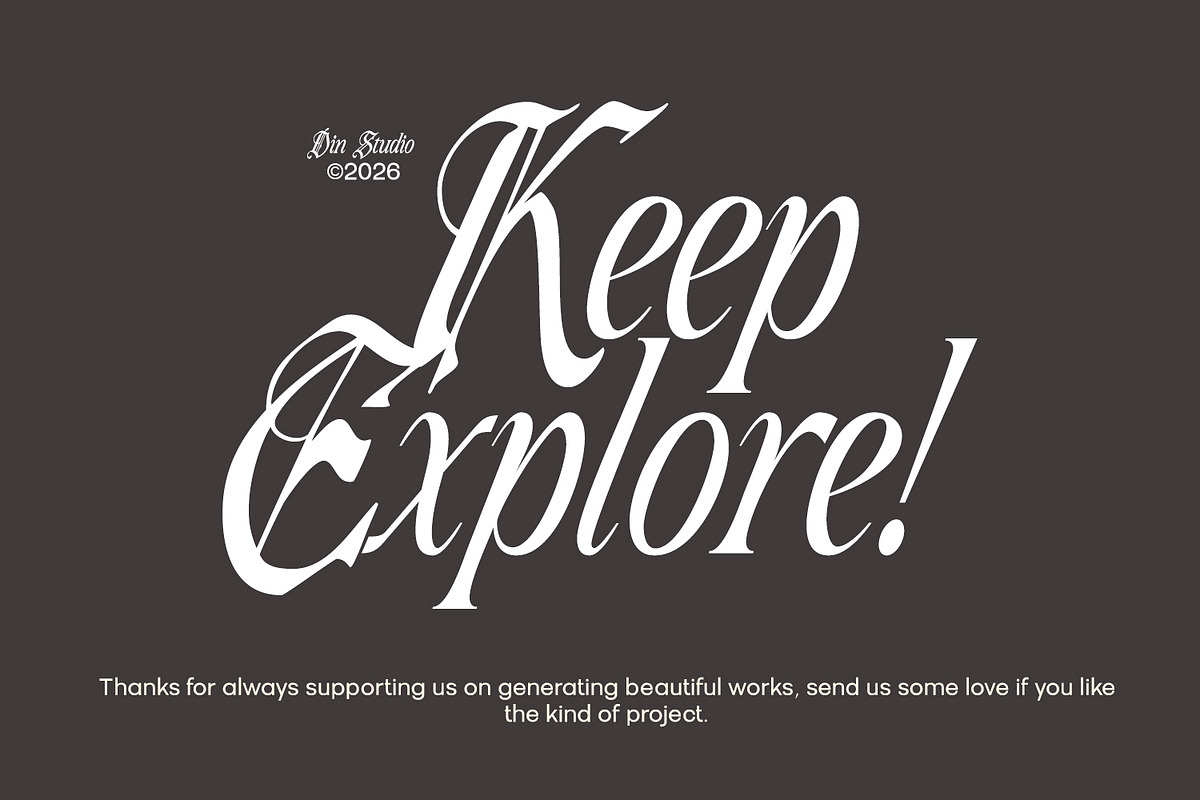 Greyland – Elegant Blackletter Font, a Blackletter Font by din-studio.com (Photo 12 of 12)