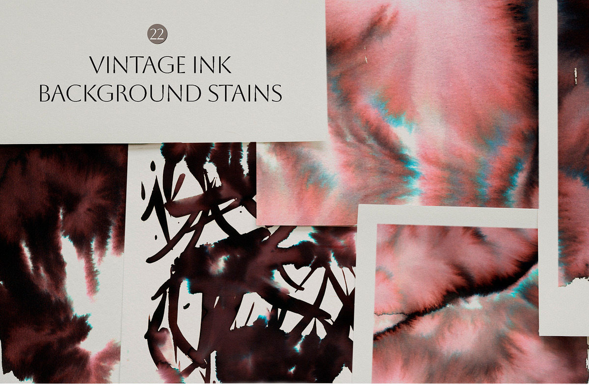 Vintage Ink- Flowers & Backgrounds, a Decorative Illustration by Les Frolova (Photo 5 of 15)