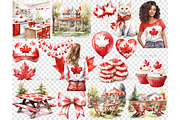 Canada Day Clipart, a Person Illustration by GlamArtZhanna (Thumbnail 6 of 6)