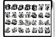 Jungle Animal Procreate Brushes, a Brush Add-On by LaurenceVArtiste (Thumbnail 4 of 7)