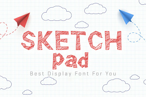Sketch Pad Font, a Font by Actual Pixel