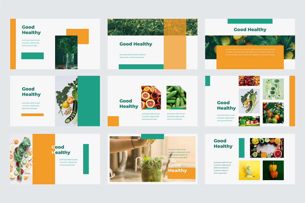 Good Healthy PowerPoint Template, a Presentation Template by Dankudraw