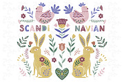 Folk Art Easter Collections Set, an Animal Illustration by YenzArtHaut (Thumbnail 2 of 2)