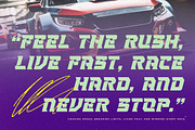Strike Vortex Futuristic Racing, a Sans Serif Font by timelesstype.co (Thumbnail 7 of 15)