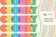 CHONKY - Display Font - By Nifty, a Font by NikkiDunn (Thumbnail 1 of 5)