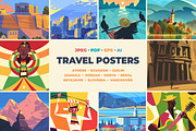 Travel posters. Part 7., an Illustration by Red Monkey (Thumbnail 1 of 14)