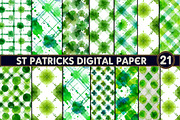 St Patricks Digital Paper, a Texture Illustration by Designworld (Thumbnail 1 of 5)