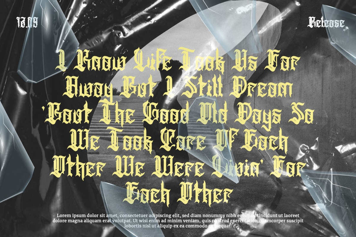 Lancielot - Medieval Blackletter, a Blackletter Font by Dhabee (Photo 15 of 15)