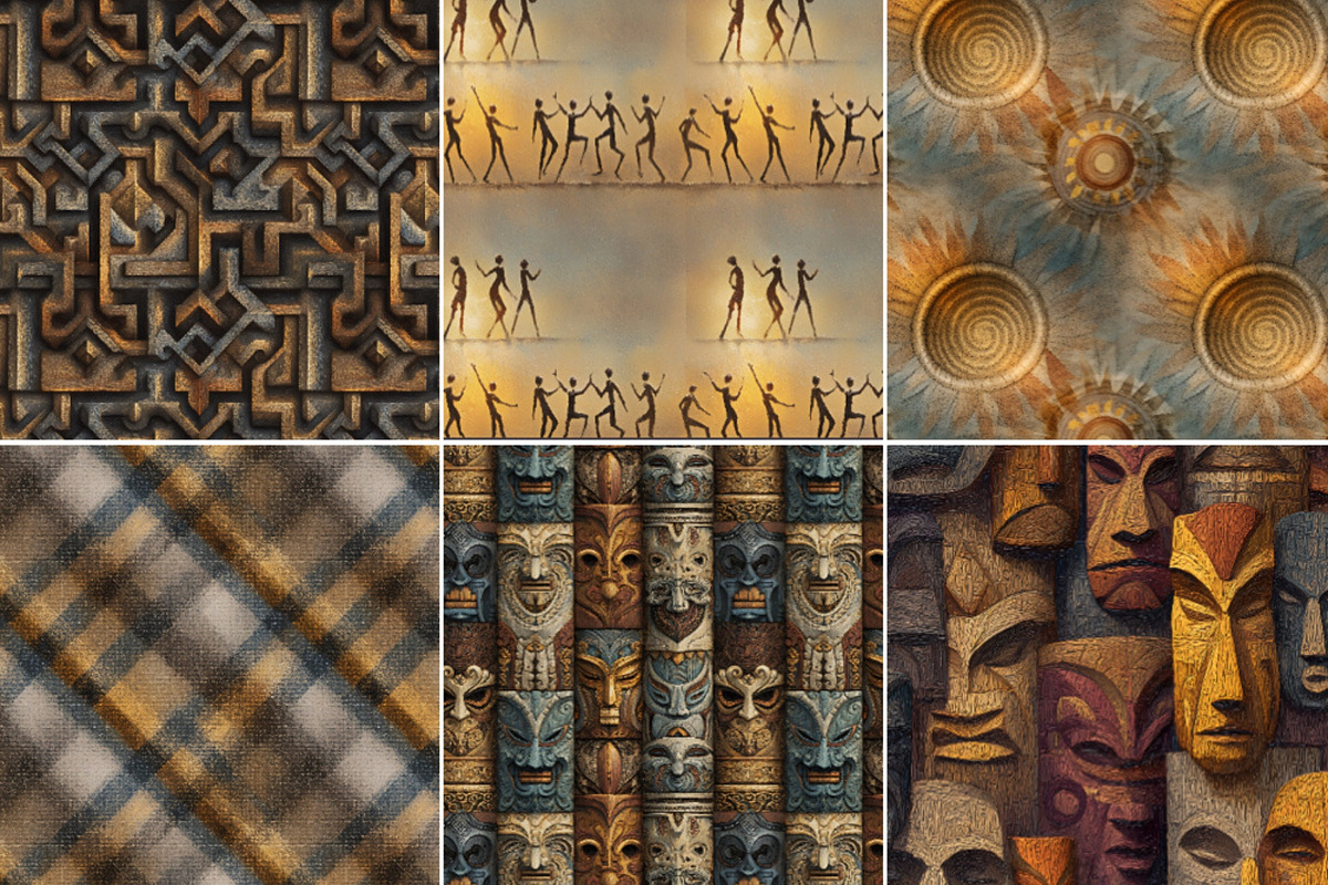 World’s Indigenous Peoples Patterns, a Pattern Graphic by Nicole Branger Art (Photo 22 of 38)
