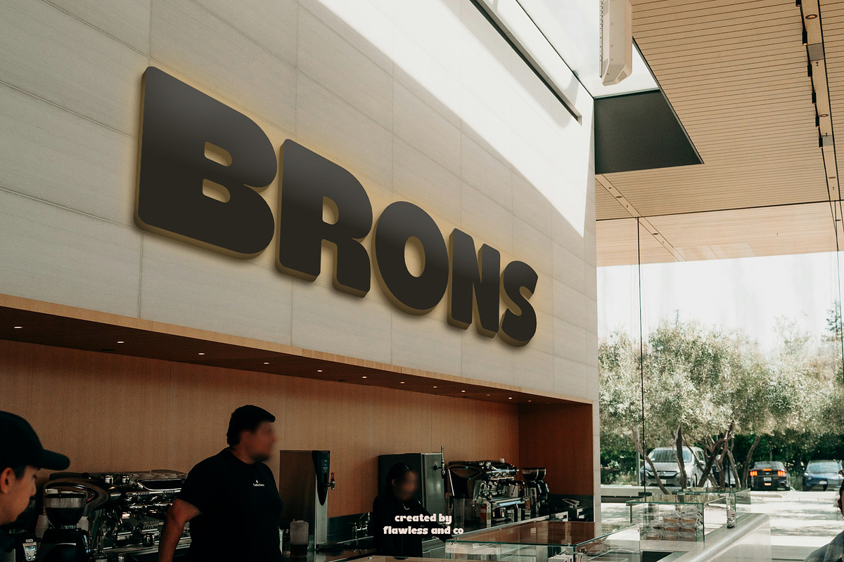Brons - Bold Display Sans Serif Font, a Sans Serif Font by Flawless And Co (Photo 4 of 10)