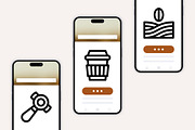 50 Coffee Icons, an Outline Icon by Side Project (Thumbnail 6 of 8)