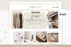 Shopify Theme Nostalgic Neutral