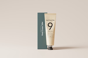 Used Cream Tube Mockups