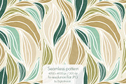 Organic floral abstract pattern., a Texture Illustration by DigitalArsiart (Thumbnail 1 of 4)