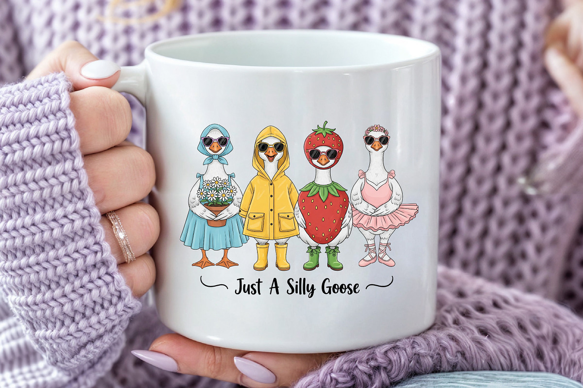 Just A Silly Goose PNG, an Illustration by Craft Nest (Photo 5 of 6)