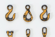 3D set of Used lifting crane hooks, an Object 3D Model by Vitamin (Thumbnail 1 of 6)