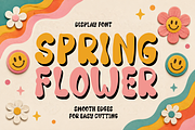 Cute Groovy - Retro 70s Display Font, a Sans Serif Font by KiddoGlyphs Studio (Thumbnail 3 of 5)