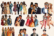 PROM TEENAGE STUDENTS CLIPART, a Person Illustration by Daring Digies (Thumbnail 5 of 10)