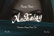Archoloy - Script Font, a Script Font by Boril Std (Thumbnail 1 of 10)