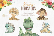 Baby Dinosaurs Collection, an Animal Illustration by OctopusArtis (Thumbnail 1 of 8)