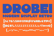 Drobei - Modern Display Retro, a Sans Serif Font by MaikoHatta (Thumbnail 9 of 10)