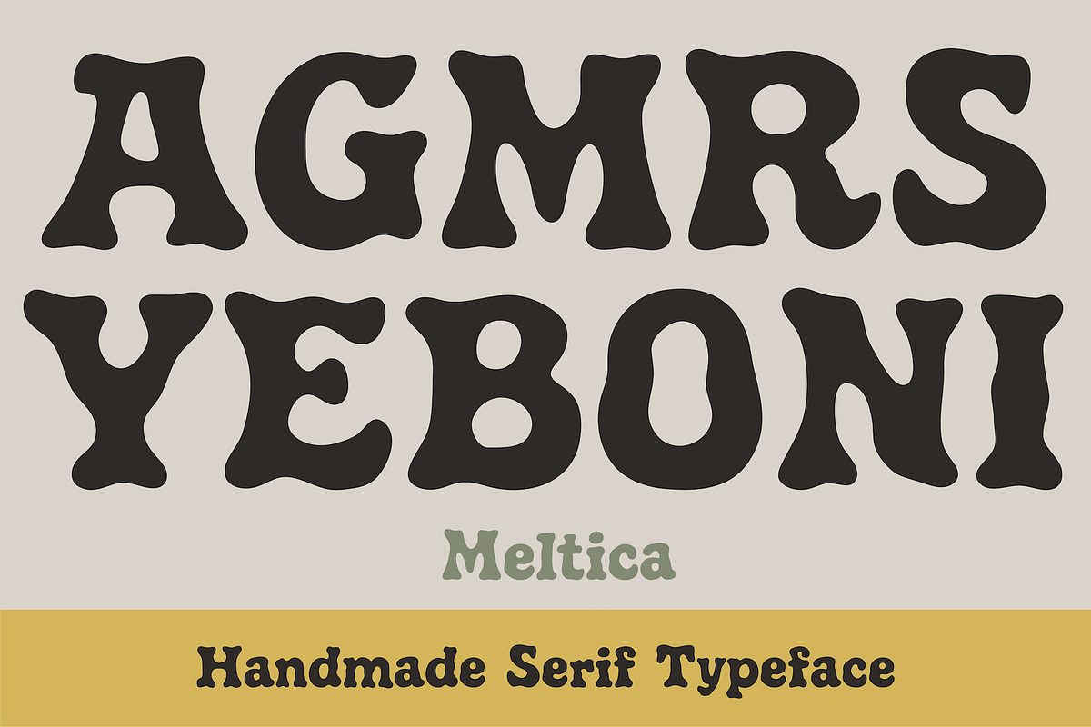 Meltica - Handmade Organic Serif, a Serif Font by Panatype™ Studio (Photo 2 of 10)
