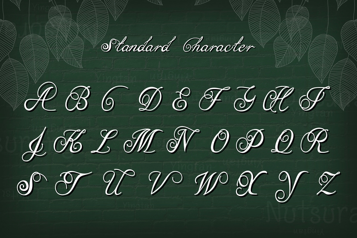 Ribbon Luxury, a Sans Serif Font by N Nakorn Creative (Photo 4 of 6)