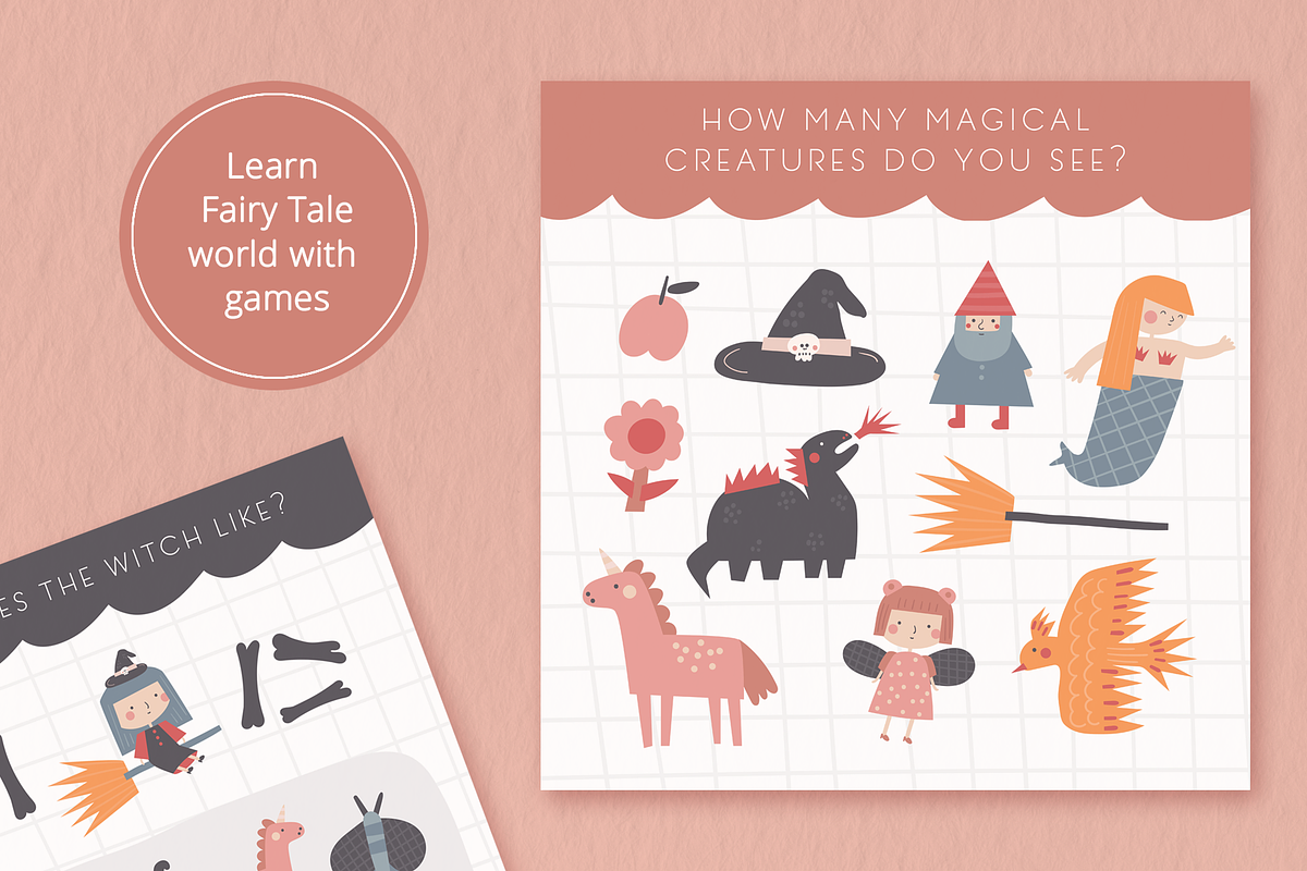 Fairy Tale Flashcards, Mazes, Games, a Card Template by Veresk (Photo 9 of 11)