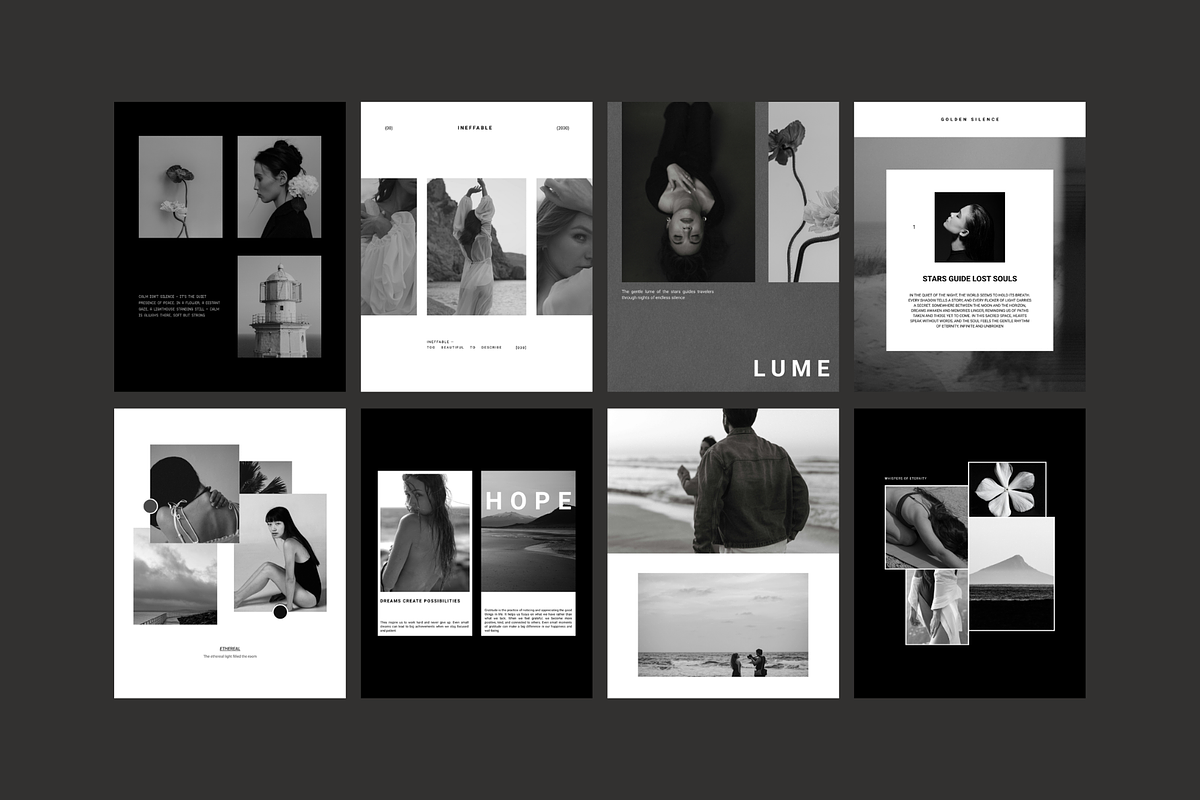 Canva minimal black and white posts, a Templates & Theme by Uyava Space (Photo 12 of 14)