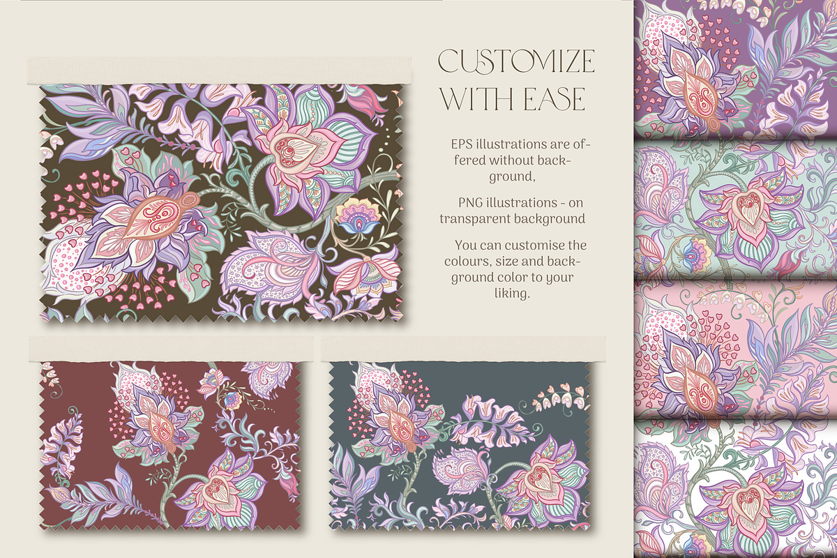 Romantic Element 6 Seamless Patterns, a Pattern Graphic by Elen-Lane (Photo 2 of 6)