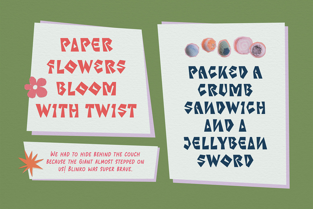 Craft Maid - Playful Papercut Font, a Font by Typia Nesia (Photo 6 of 17)