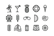 Summer Icons, an Illustration by jeremybooth (Thumbnail 2 of 2)