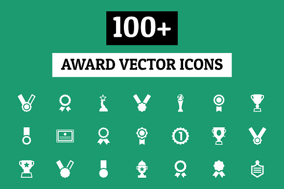 100 Award Vector Icons