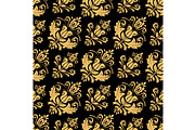 Seamless Oriental Vector Background, a Decorative Illustration by FineArtStudio (Thumbnail 1 of 3)